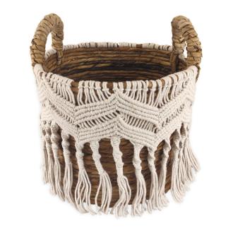 Boho Makramés Tároló Kosár